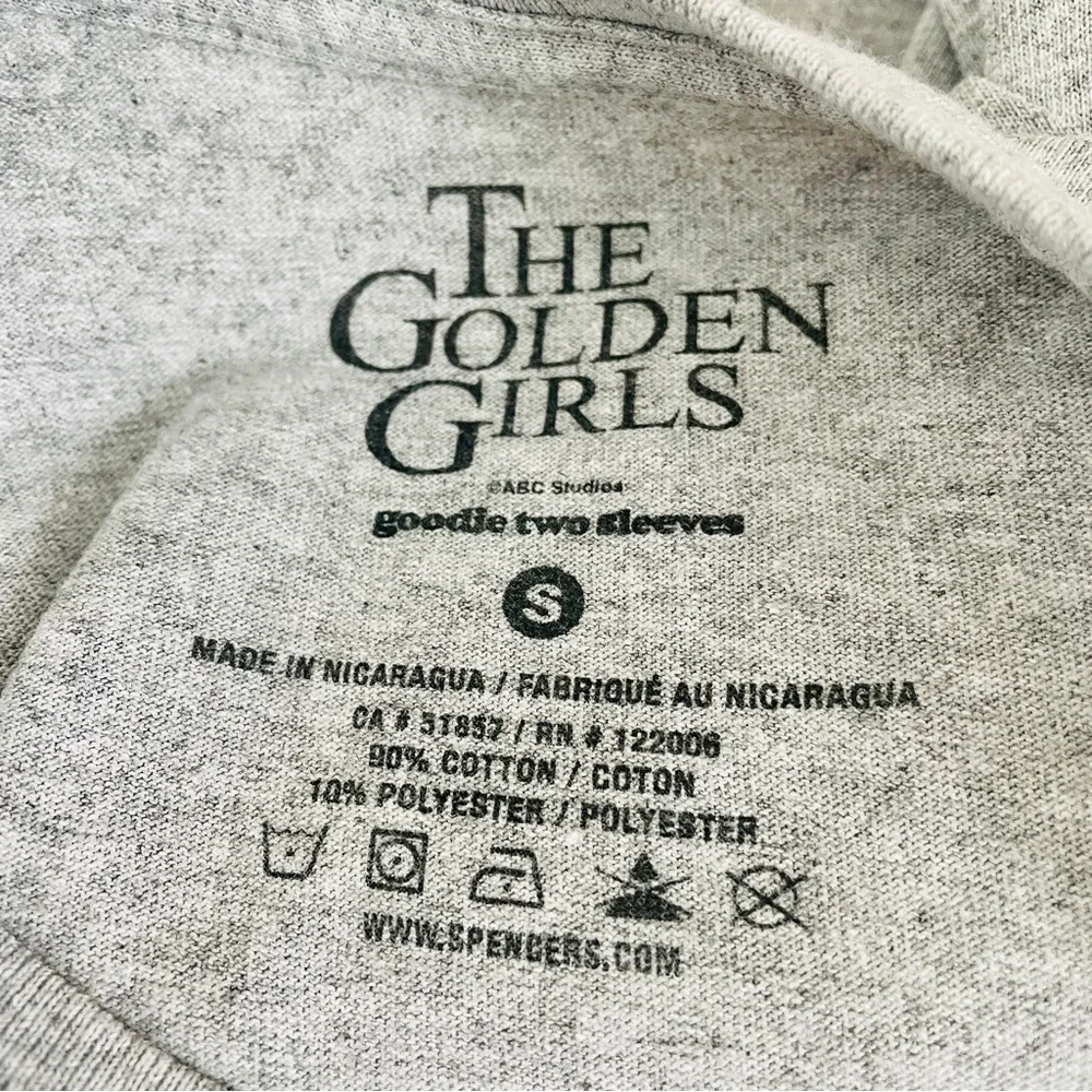 Spencer's The Golden Girls Graphic Tee Small Blanche Light Gray Eat Dirt And Die - Picture 2 of 6